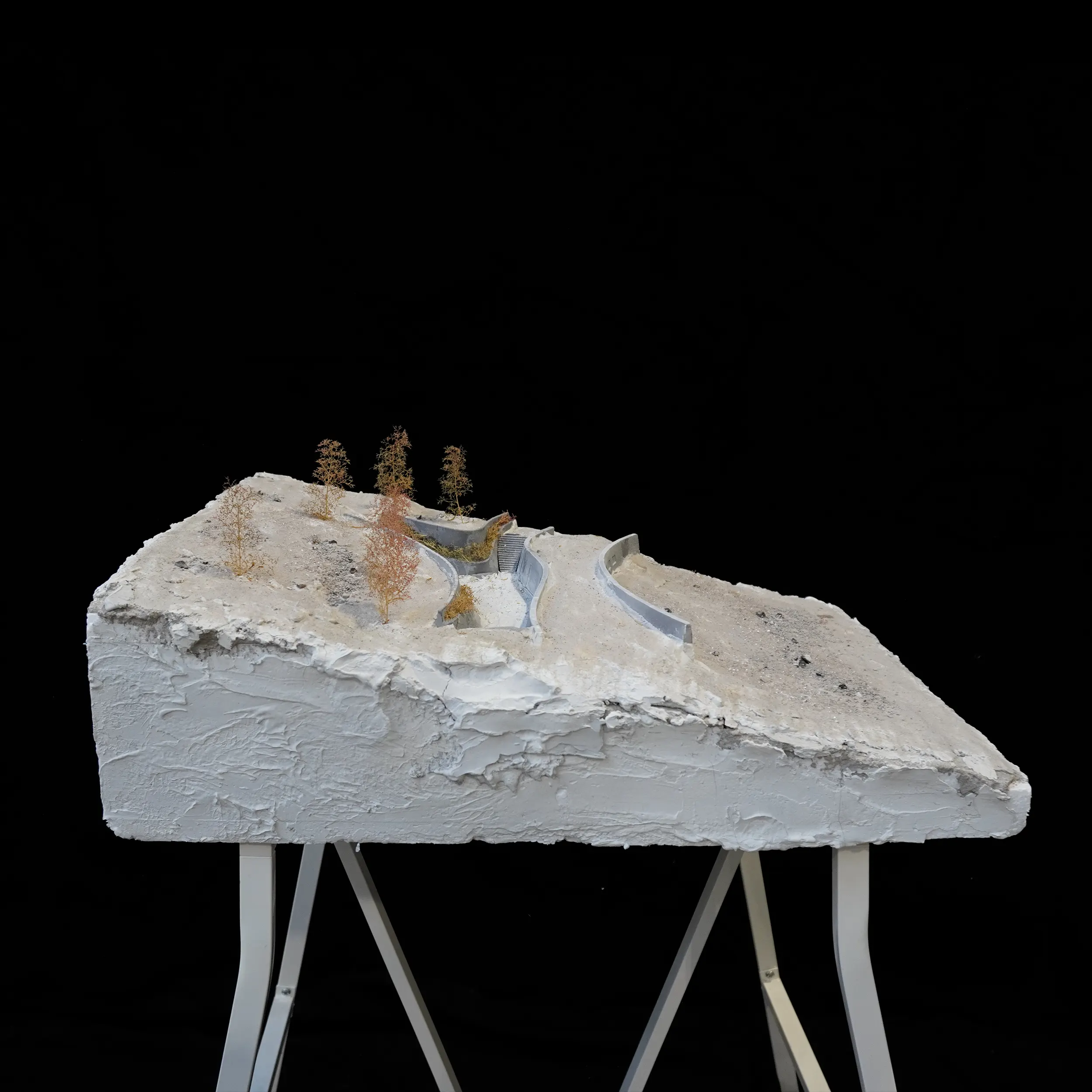 Vernacular stone observatory for fauna and flora research in Majella National Park, Abruzzo, Italy - architectural model, Tettonica Vernacolare.